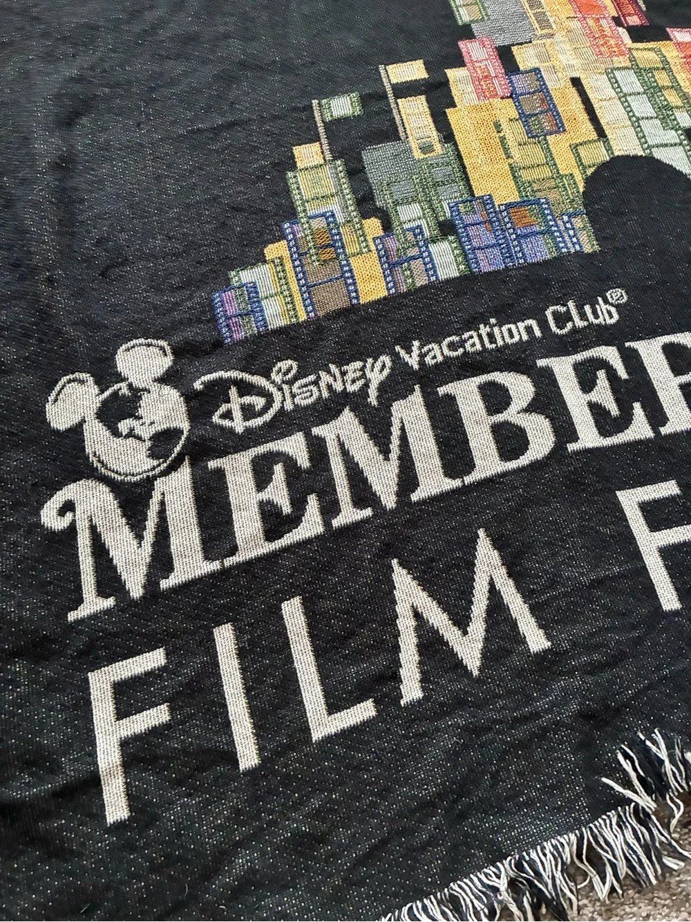 Disney Vacation Club Member Cruise Film Festival Woven Throw Blanket-Exclusive